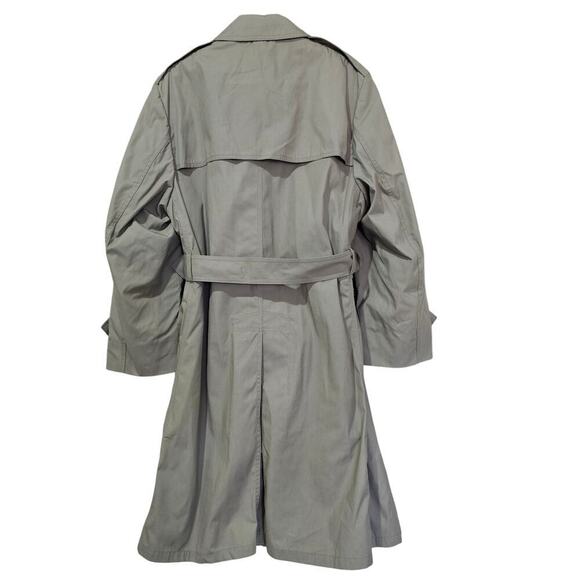 USMC All Weather Marine Trench Coat Sage Size 42S - Picture 5 of 9